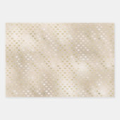 White Gold Hearts    Inpakpapier Vel (Voorkant)