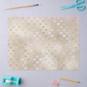 White Gold Hearts     Tissuepapier (Craft)