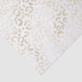 White Gold Leopard Print Tissuepapier (Detail)