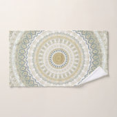White Gold Mandala Bad Handdoek (Handdoek)
