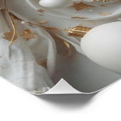 White & Gold “Merry Christmas” Poster (Coin)