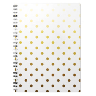 White Gold Polka Dot Notitieboek
