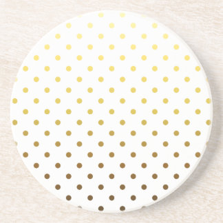White Gold Polka Dot Zandsteen Onderzetter