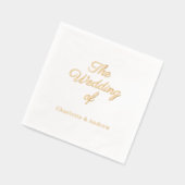 White gold script luxury Wedding (Gauche)