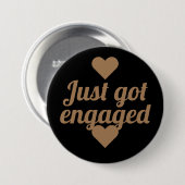 White & Gold Script Net met Button (Voorkant /achterkant)