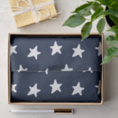 White & Gold Stars Patroon Tissuepapier (Geschenk)