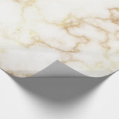 White Gold Vein Marble Cadeaupapier (Hoek)