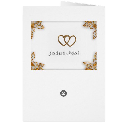 White Gold Wedding Menu (Achterkant)