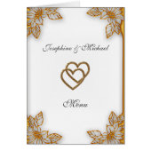 White Gold Wedding Menu (Voorkant)