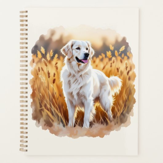White Golden Retriever Dog (Devant)