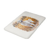 White Golden Retriever Dog Badmat (Gekanteld)