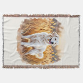 White Golden Retriever Dog Deken (Voorkant)