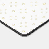 White | Golden Zinnia Sun Bureaumat (Hoek)