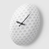 White Golf Ball Design Grote Klok (Hoek)