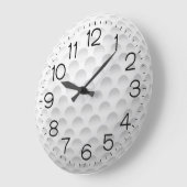 White Golf Ball Design Grote Klok (Hoek)