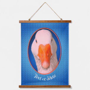White Goose Face Boerderij Animal Personated Hangend Wandkleed