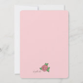 White Gown Bridal Shower Invitation Kaart (Achterkant)