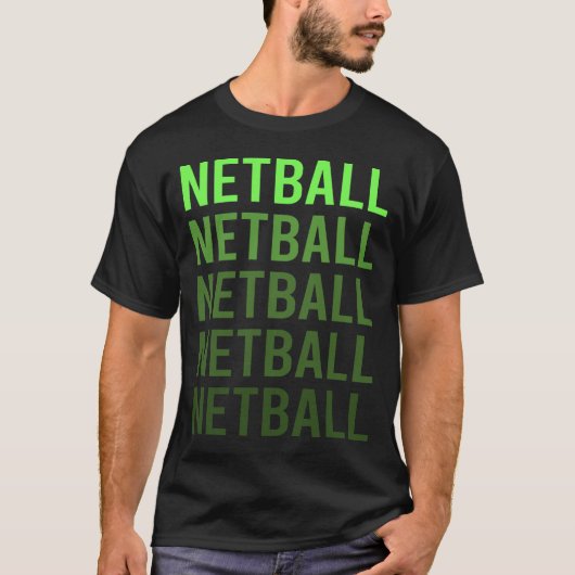 White Gradient Netball T-shirt (Voorkant)