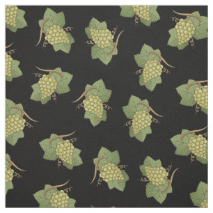 White Grapes Pattern Stof
