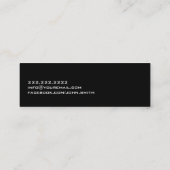 White Grass Field Photographer Mini Visitekaartje (Achterkant)