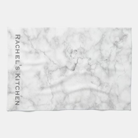 White Gray Marmer Granite Towels Kitchen Towel Theedoek (Horizontaal)