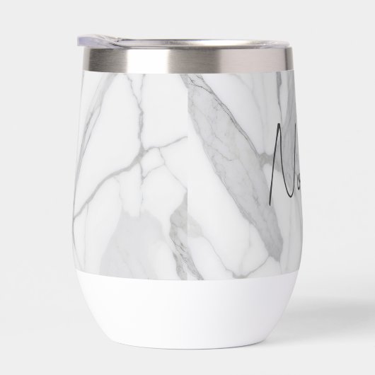 White Gray Personalized Marble Texture (Droite)