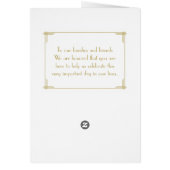 White Great Gatsby Art Déco Programmes de mariage (Dos)