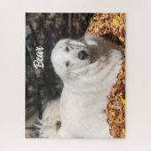 White Great Pyrenees Livestock Guardian Dog Legpuzzel (Verticaal)