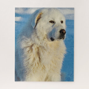 White Great Pyrenees Livestock Guardian Dog Legpuzzel