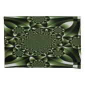 White Green Forest Leaf Petals Kussensloop (Voorkant-Links)