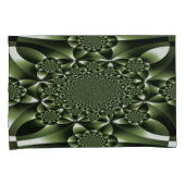 White Green Forest Leaf Petals Kussensloop (Voorkant-Rechts)