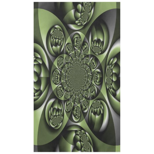 White Green Forest Mini Spheres Tafelkleed (Voorkant)