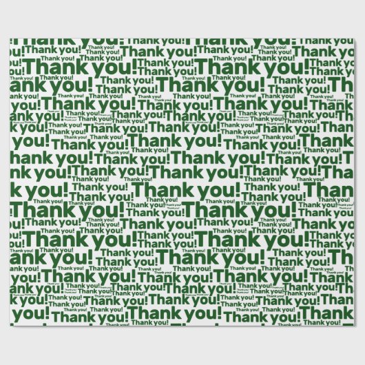 White & Green Lawn Care Service - Dank u! - Cadeaupapier (Vlak)