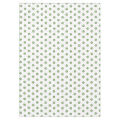 White Green Polka Dots Tafelkleed (Voorkant)
