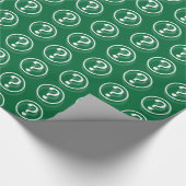 White Green-vraagtekens Cadeaupapier (Hoek)