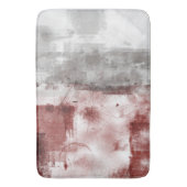 White Grey Burgundy Rustic Modern Abstracte Nr56 Badmat (Voorkant Verticaal)