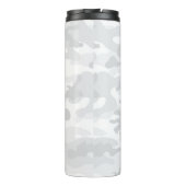 White Grey Camo Black Initialen Sportmod Reis Thermosbeker (Achterkant)