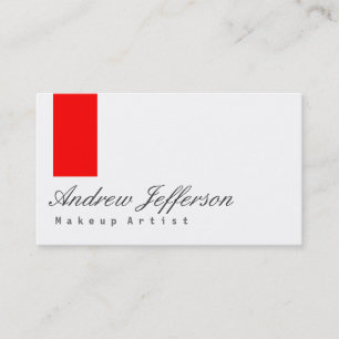White Grey Red Professional Visitekaartje
