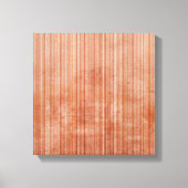 White Grey Rust striped Abstract Canvas Afdruk (Voorkant)