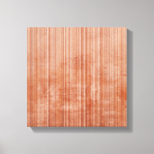 White Grey Rust striped Abstract Canvas Afdruk (Voorkant)