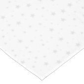 White Grey Star Kerstkerst Tafelkleed (Gekanteld)