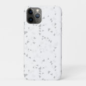 White Grey terrazzo Minimal modern Case-Mate iPhone Case (Achterkant)