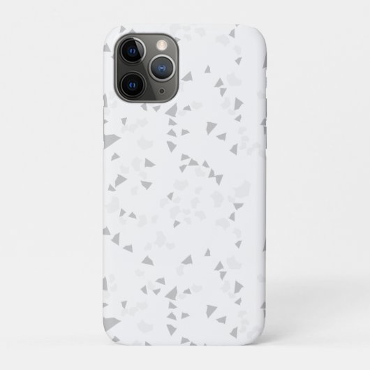 White Grey terrazzo Minimal modern Case-Mate iPhone Case (Achterkant)