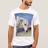 White Greyhound Oil Paint, T shirt (Voorkant)