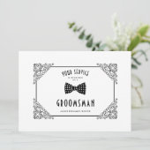 White Groomsman  Luxury Flourish Filigree (Staand voorkant)