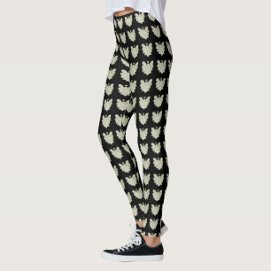 White Guardian Angel Art Custom Holiday Leggings