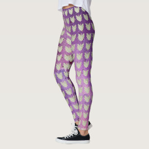 White Guardian Angel Art Custom Holiday Leggings