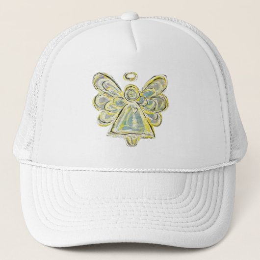 White Guardian Angel Custom Art Casquette ou Casqu (Devant)