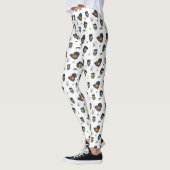 🤍 White Halloween Frankenstein Leggings 🎃 👻 (Gauche)