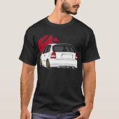  White Hatch EK JDM  T-shirt (Voorkant)